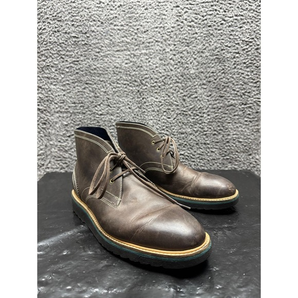 Cole Haan Air Morris Leather Lace Up Chukka Ankle Boots Brown Mens Size 9.5M - Picture 1 of 9